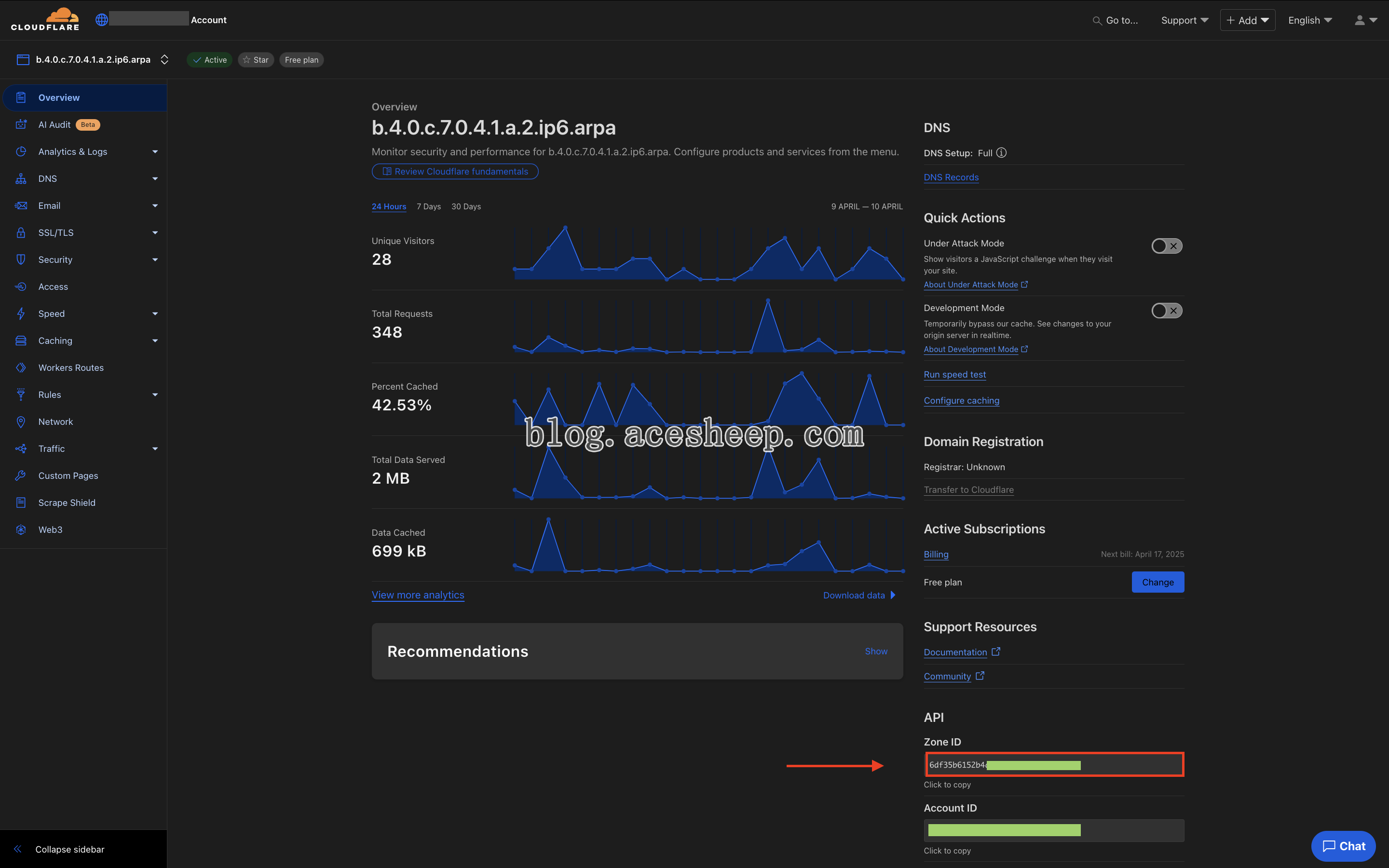 Cloudflare Zone ID